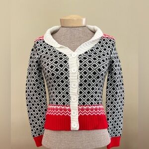 Y2K Urban Outfitters Fair Isle Button Cardigan (2890, XS)